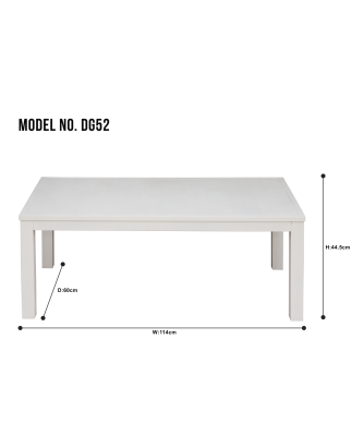 Dellonda Kyoto 4-Piece Aluminium Outdoor Garden Sofa Arm Chair Coffee Table Set