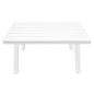 Ensemble de canapé d'angle et table basse de jardin extérieur 3 pièces Dellonda Kyoto blanc