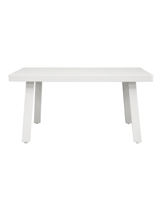 Ensemble de canapé d'angle et table basse de jardin extérieur 3 pièces Dellonda Kyoto blanc