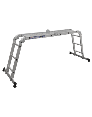 Folding Platform Ladder 4-Way Aluminium - BS EN 131