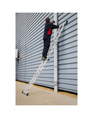 Folding Platform Ladder 4-Way Aluminium - BS EN 131