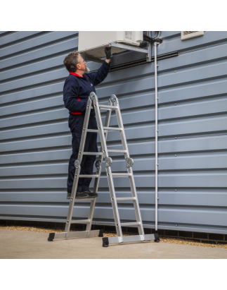 Folding Platform Ladder 4-Way Aluminium - BS EN 131