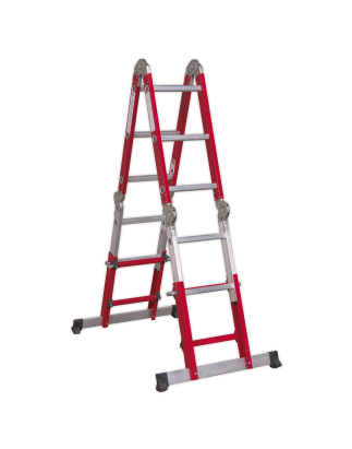 Multipurpose Ladder Adjustable Height Aluminium - BS EN 131