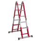 Multipurpose Ladder Adjustable Height Aluminium - BS EN 131