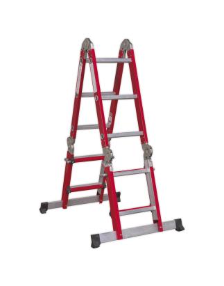 Multipurpose Ladder Adjustable Height Aluminium - BS EN 131