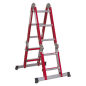 Multipurpose Ladder Adjustable Height Aluminium - BS EN 131