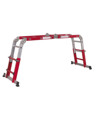 Multipurpose Ladder Adjustable Height Aluminium - BS EN 131