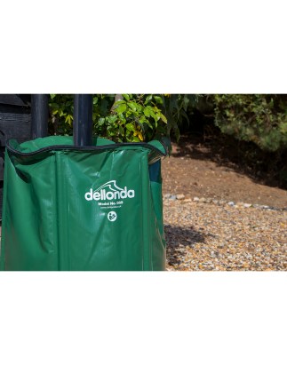 Dellonda Récipient d'eau de jardin pliable en PVC avec couvercle zippé et robinet de vidange, 250 L