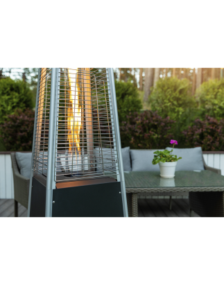 Dellonda Pyramid Gas Outdoor Garden Patio Heater 13kW Commercial & Home Use