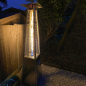 Dellonda 13kW Pyramid Gas Patio Heater 13kW Commercial/Garden Use - Stainless Steel