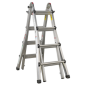 Telescopic Ladder Adjustable Height 4-Way Aluminium - BS EN 131