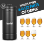 Baridi Growler Keg 4L, Matte Black suitable for Soft Drinks and Beer- DH101