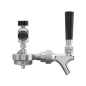 Baridi UK Style Beer Tap with CO2 Regulator for Baridi Growler Kegs - DH102