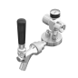 Baridi UK Style Beer Tap with CO2 Regulator for Baridi Growler Kegs - DH102