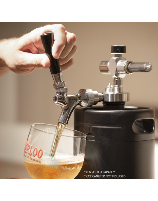 Baridi UK Style Beer Tap with CO2 Regulator for Baridi Growler Kegs - DH102