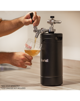 Baridi UK Style Beer Tap with CO2 Regulator for Baridi Growler Kegs - DH102