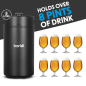 Baridi Growler Keg 5L, Matte Black suitable for Soft Drinks and Beer- DH104