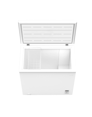 Baridi Freestanding Chest Freezer, 199L Capacity, Garages and Outbuilding Safe, -12 to -24°C Adjustable Thermostat with Refriger