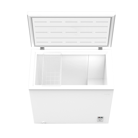 Baridi Freestanding Chest Freezer, 199L Capacity, Garages and Outbuilding Safe, -12 to -24°C Adjustable Thermostat with Refriger