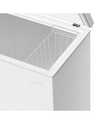 Baridi Freestanding Chest Freezer, 199L Capacity, Garages and Outbuilding Safe, -12 to -24°C Adjustable Thermostat with Refriger