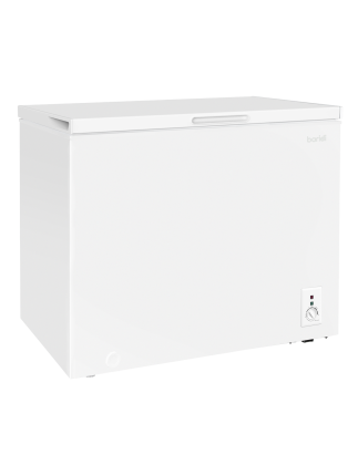 Baridi Freestanding Chest Freezer, 199L Capacity, Garages and Outbuilding Safe, -12 to -24°C Adjustable Thermostat with Refriger