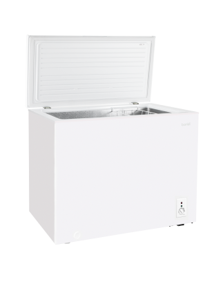 Baridi Freestanding Chest Freezer, 199L Capacity, Garages and Outbuilding Safe, -12 to -24°C Adjustable Thermostat with Refriger