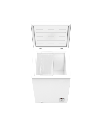 Baridi Freestanding Chest Freezer, 99L Capacity, Garages and Outbuilding Safe, -12 to -24°C Adjustable Thermostat with Refrigera