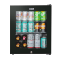 Baridi 50L Tabletop Beer & Drinks Mini Fridge with Light 3-10°C - Black & Glass