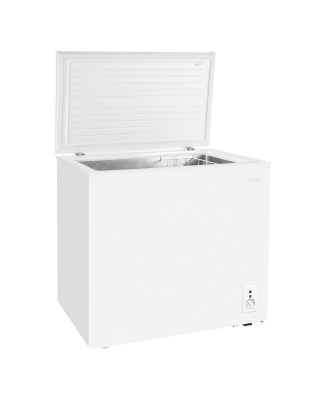 Baridi Freestanding Chest Freezer, 142L Capacity, Garages and Outbuilding Safe, -12 to -24°C Adjustable Thermostat with Refriger