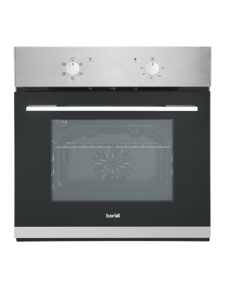 Baridi 60cm Built-In Five Function Fan Assisted Oven, 55L Capacity, Stainless Steel