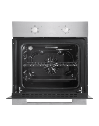 Baridi 60cm Built-In Five Function Fan Assisted Oven, 55L Capacity, Stainless Steel