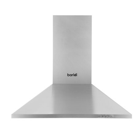 Baridi 60cm Chimney Style Cooker Hood with Carbon Filters, Stainless Steel