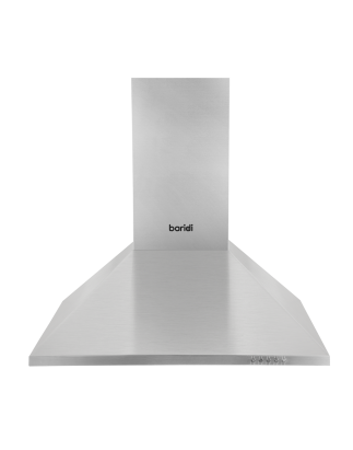 Baridi 60cm Chimney Style Cooker Hood with Carbon Filters, Stainless Steel