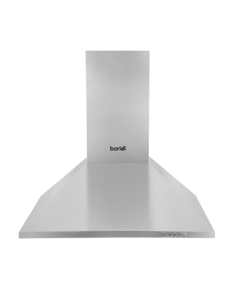 Baridi 60cm Chimney Style Cooker Hood with Carbon Filters, Stainless Steel