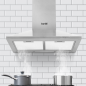 Baridi 60cm Chimney Style Cooker Hood with Carbon Filters, Stainless Steel