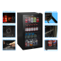 Baridi Under Counter Wine/Drink/Beverage Cooler/Fridge, Built-In Thermostat, Light, Security Lock, 85 Litre – Black