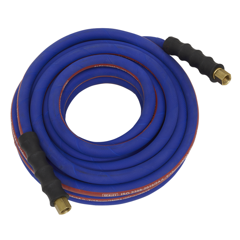 Tuyau d'air extra-robuste avec raccords BSP 1/4" 10 m x 10 mm