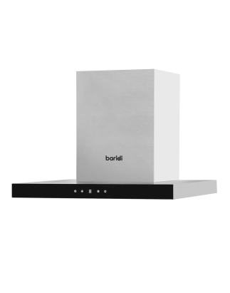 Baridi 60cm T-Shape Chimney Cooker Hood with Carbon Filters, Stainless Steel