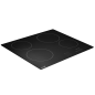 Baridi 60cm Built-In Ceramic Hob 4 Cooking Zones, Black Glass, 6000W with Touch Controls, Timer