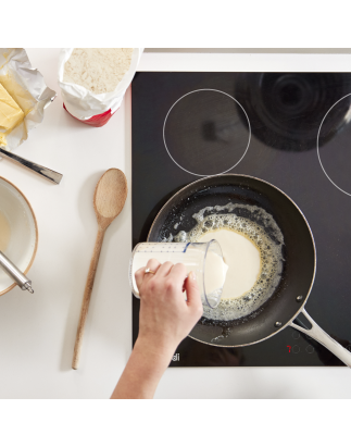 Baridi 60cm Built-In Ceramic Hob 4 Cooking Zones, Black Glass, 6000W with Touch Controls, Timer