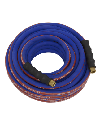 Tuyau d'air extra-robuste avec raccords BSP 1/4" 15 m x 8 mm