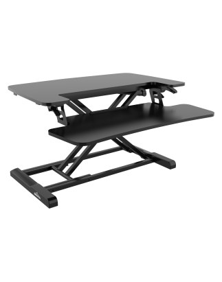 Dellonda Convertisseur de bureau debout réglable en hauteur de 71 cm, hauteur maximale de 50 cm, capacité de 15 kg - DH14