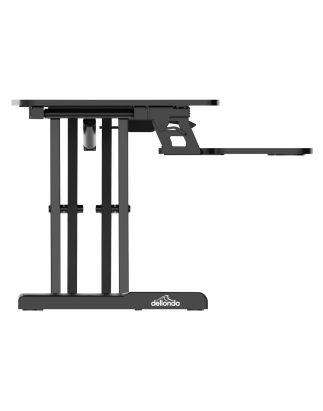 Dellonda Convertisseur de bureau debout réglable en hauteur de 71 cm, hauteur maximale de 50 cm, capacité de 15 kg - DH14