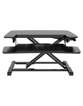 Dellonda 71cm Height Adjustable Standing Desk Converter, 50cm Max Height, 15kg Capacity - DH14