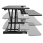 Dellonda 71cm Height Adjustable Standing Desk Converter, 50cm Max Height, 15kg Capacity - DH14