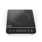 Baridi Induction Hob: Single Zone with 13A Plug, 10 Power Settings 200W-2000W, Touch Controls, 3-Hour Timer Function, Child Lock