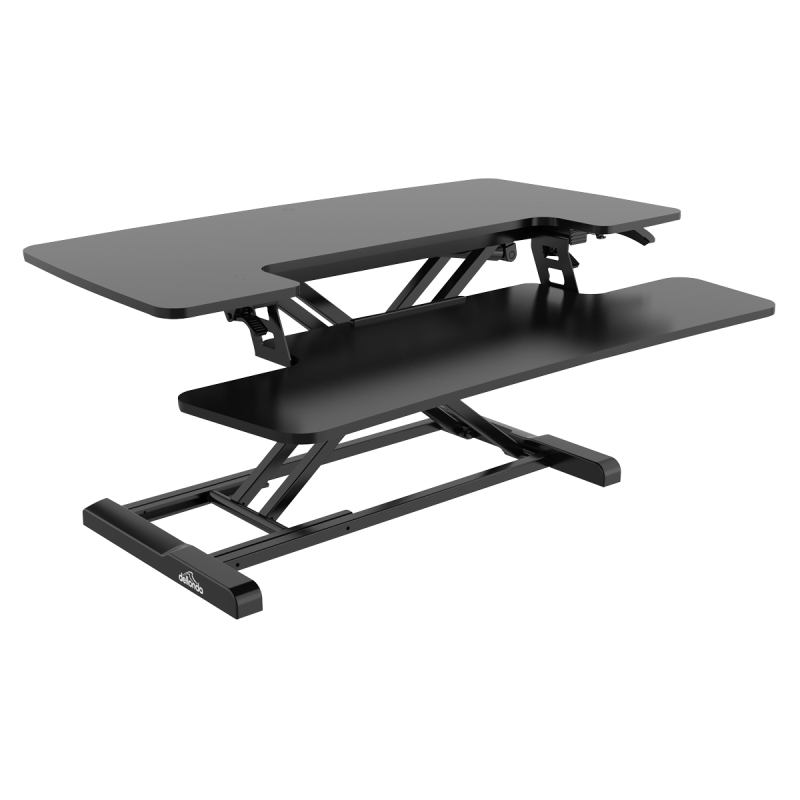 Dellonda 89cm Height Adjustable Standing Desk Converter, 50cm Max Height, 15kg Capacity