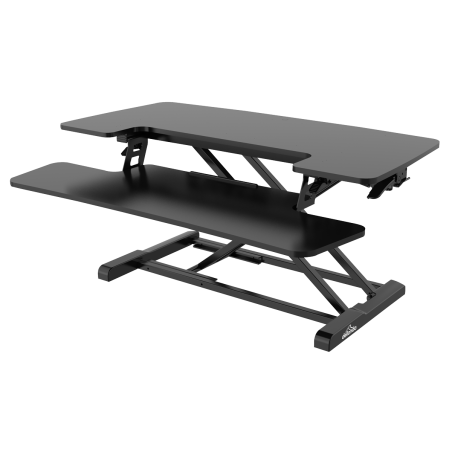 Dellonda Convertisseur de bureau debout réglable en hauteur de 89 cm, hauteur maximale de 50 cm, capacité de 15 kg