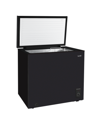 Baridi Freestanding Chest Freezer, 142L Capacity, Garages and Outbuilding Safe, -12 to -24°C Adjustable Thermostat with Refriger