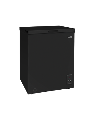 Baridi Freestanding Chest Freezer, 99L Capacity, -12 to -24°C Adjustable Thermostat, Black - DH153